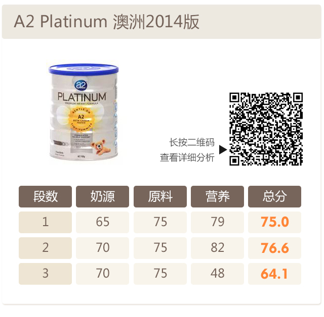 A2奶粉旧商标版